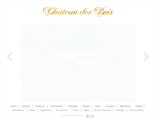 Tablet Screenshot of chateaudesbuis.com